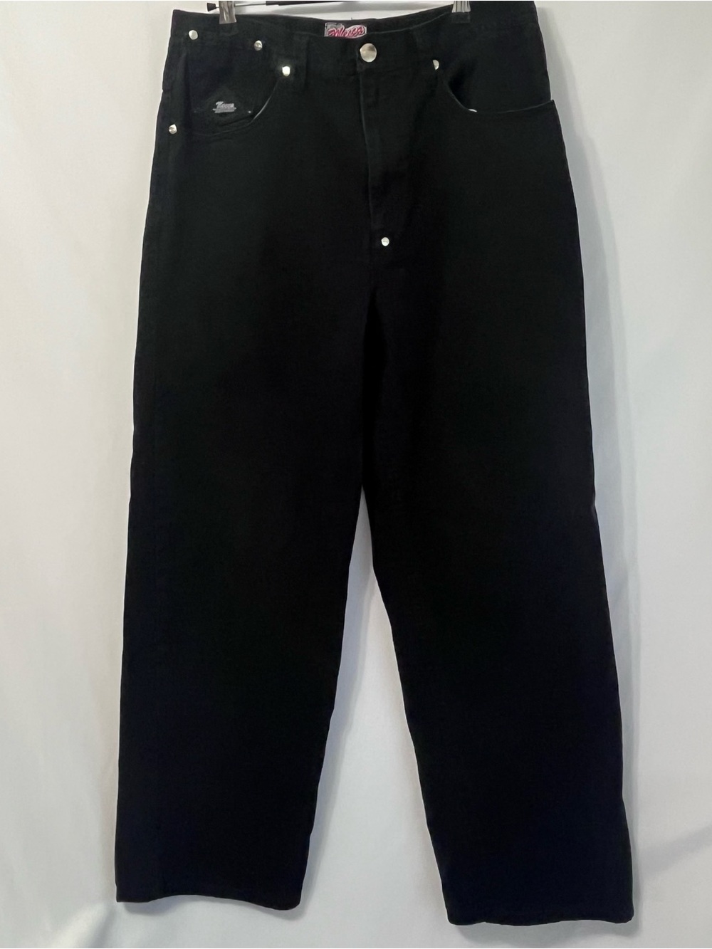 Vintage MECCA Men's Straight Wide Leg High Rise Jeans in Black